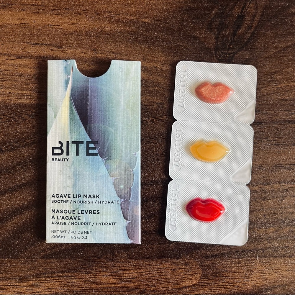 NEW Bite Beauty Agave Lip Mask Sample New Champagne Natural Smashed